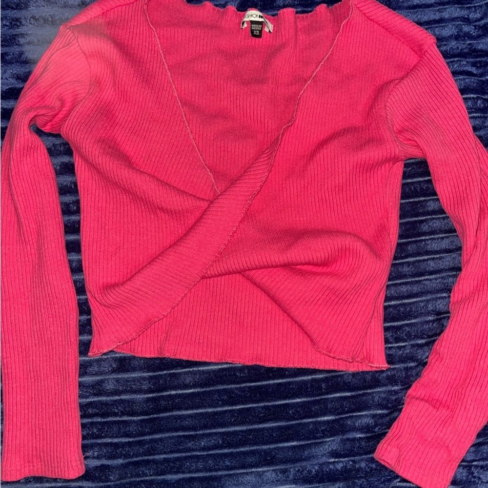 Pink crop top